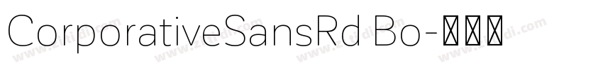 CorporativeSansRd Bo字体转换